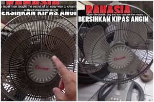 Bapak-bapak sekarang kian kreatif, punya trik bersihkan kipas angin tanpa dibongkar dalam 15 menit