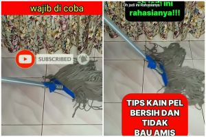 Lantai bau amis tak perlu digosok sabun pel, sekarang sudah bersih pakai 3 bahan dapur