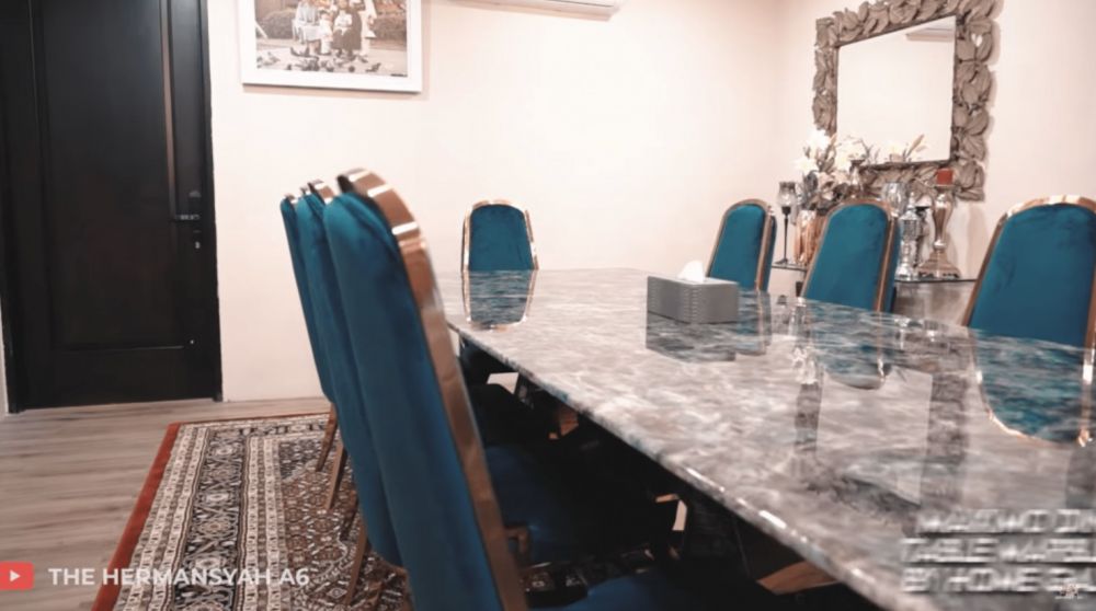 Kini area masaknya bak di resto mewah, 9 potret dapur Ashanty usai renovasi, materialnya full marmer