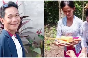 Dihukum 12 tahun karena kasus pelecehan seksual, ini 9 momen pernikahan Agus Buntung diwakili keris