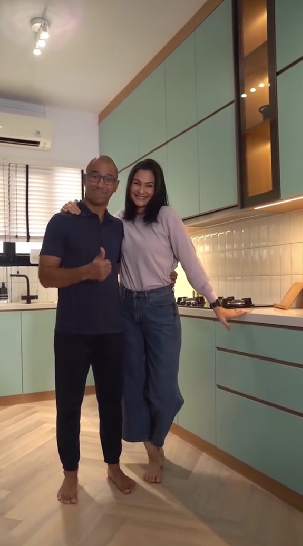 10 tahun dipakai mulai usang, 9 potret dapur baru Marcell Siahaan usai renovasi ini jadi kian estetik