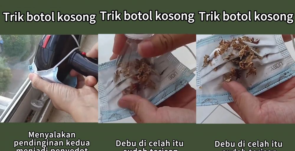Andalkan 2 bahan sederhana, ini trik gampang bersihkandebu membandeldi celah jendela tanpa vakum