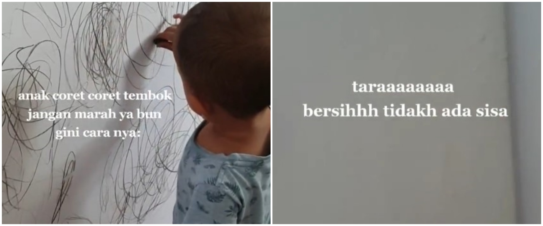 Jangan buang uang buat beli cat baru, ini cara hapus coretan krayon di tembok pakai 1 bahan pembersih