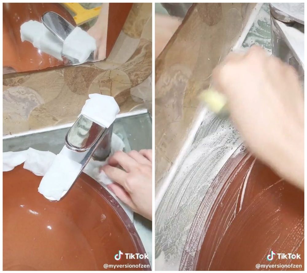 Sabun aja tak cukup, ini cara bersihkan kerak di kaca wastafel dan keran pakai tambahan 1 bahan dapur