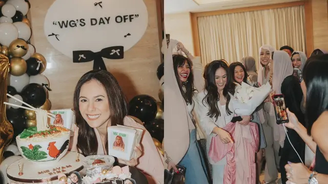 Sudah punya tiga anak, ulang tahun ke-44 Wulan Guritno dirayakan bak pesta lajang, ini 6 momennya