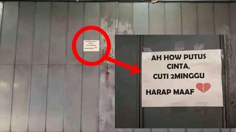 13 Potret lucu tulisan pemberitahuan di warung ini bikin pembeli hembuskan nafas, ada aja alasannya