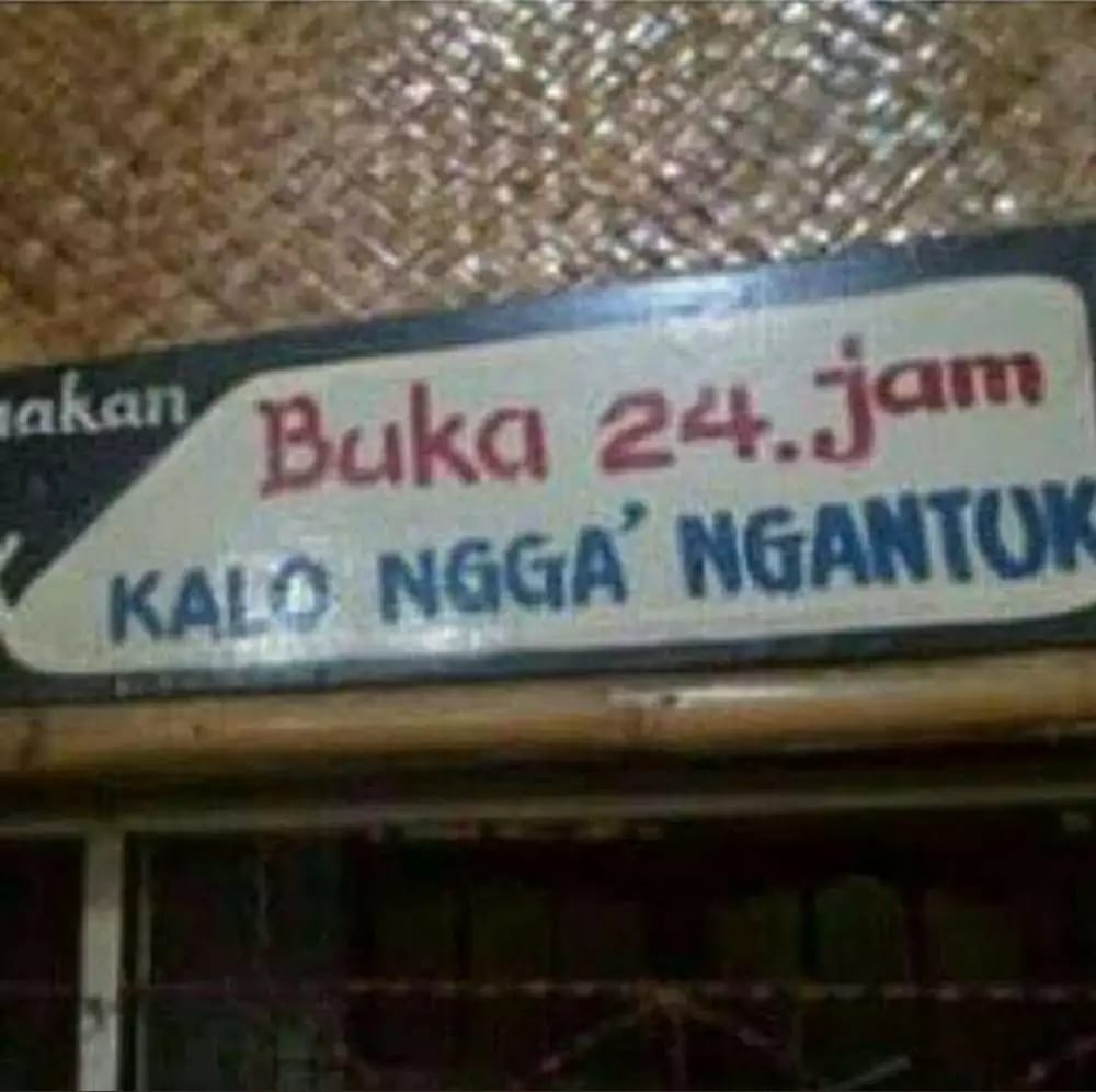 13 Potret lucu tulisan pemberitahuan di warung ini bikin pembeli hembuskan nafas, ada aja alasannya