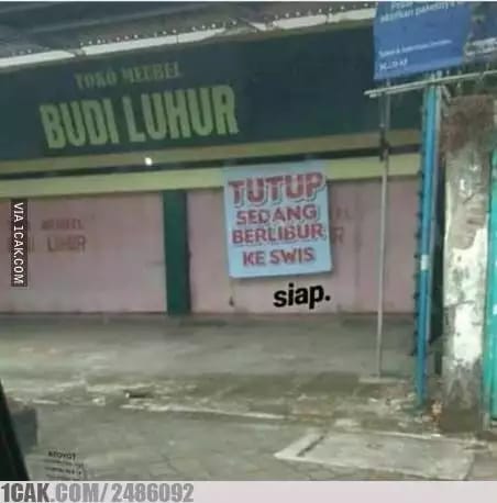 13 Potret lucu tulisan pemberitahuan di warung ini bikin pembeli hembuskan nafas, ada aja alasannya