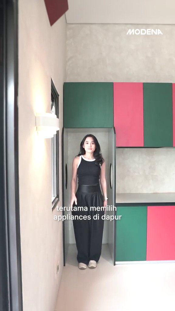 9 Potret dapur baru Sheryl Sheinafia desainnya unik, simpel tapi colorful bikin masak makin bahagia