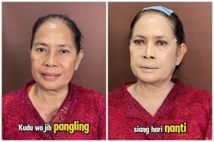 Disebut 20 tahun lebih muda, transformasi ibu pengantin dirias soft glam ini kencang bak facelift