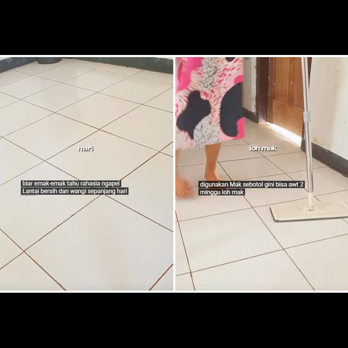 Trik mengepel lantai sekarang tak perlu campuran garam, makin kesat dan wangi tambah 1 bahan dapur