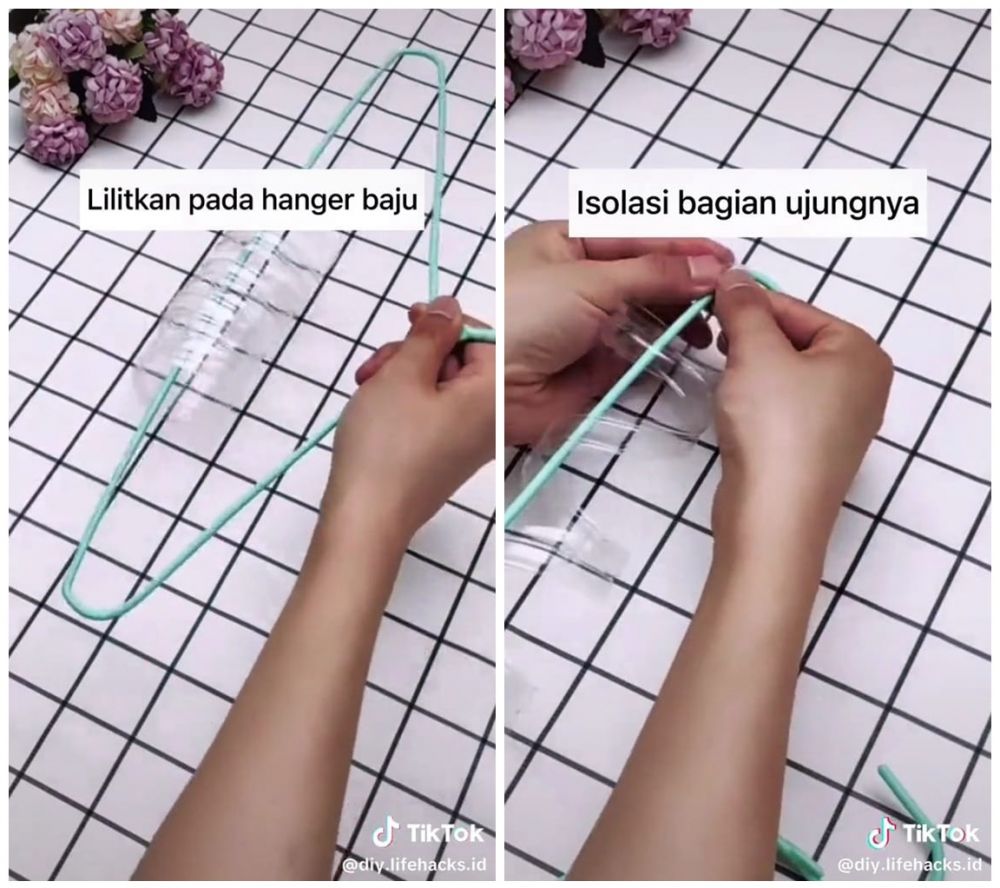 Kini tak perlu jepitan baju, trik mudah gantung kaus kaki banyak pakai satu tambahan barang bekas