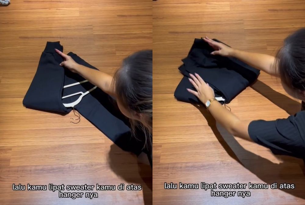 Jangan asal digantung, ternyata ini cara menggantung sweater yang benar di lemari agar tak cepat melar