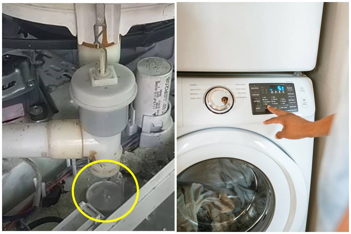 Tanpa keluar duit banyak, ini trik atasi pembuangan air mesin cuci yang bocor pakai 1 alat sederhana