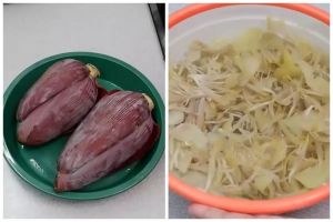 Sekarang jadi paham kenapa merebus jantung pisang nggak butuh garam biar nggak hitam dan pahit