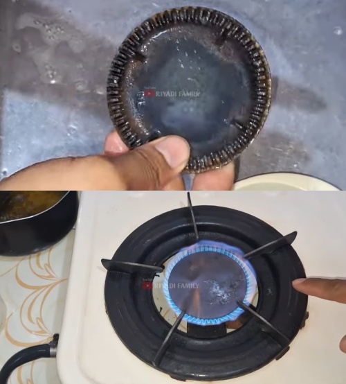 Kini tak perlu cemas wajan gosong, ini trik atasi api kompor merah agar biru lagi pakai 1 bahan dapur