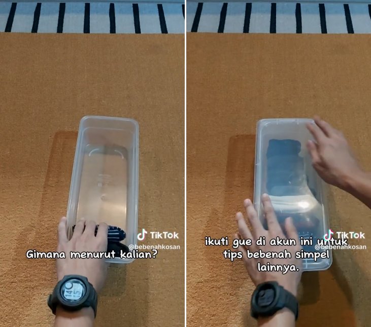 Sekarang cari kaus kaki makin mudah, ini trik melipatnya agar rapi dan hemat tempat cuma 30 detik