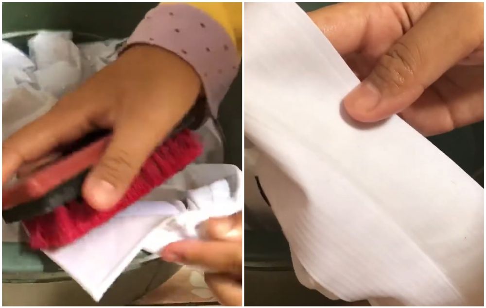 Jangan pakai cairan pemutih, ini trik hilangkan noda hitam di kemeja putih cuma tambah 1 bahan dapur