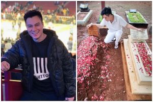 Pura-pura kuat meski rapuh, Baim Wong curhat di pusara ibunya usai resmi cerai dengan Paula Verhoeven