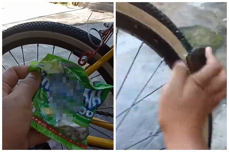 Trik jitu bapak-bapak bersihkan ban sepeda kusam jadi kinclong bak baru ini cuma modal Rp5.000 saja