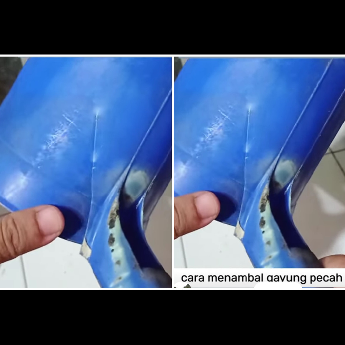 Trik memperbaiki gayung pecah sekarang cuma pakai 1 barang bekas, tak perlu repot beli baru