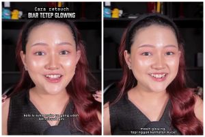 Kini nggak perlu khawatir wajah berminyak, begini cara retouch makeup agar tetap glowing