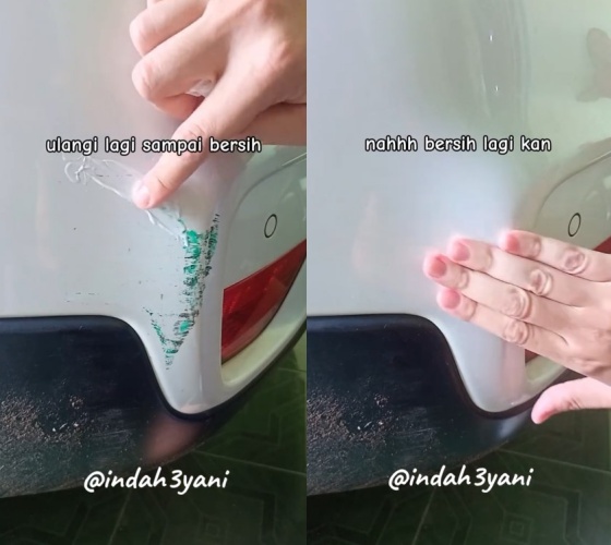 Sekarang tak perlu bayar mahal ke bengkel, ini trik atasi mobil baret pakai 1 bahan sederhana
