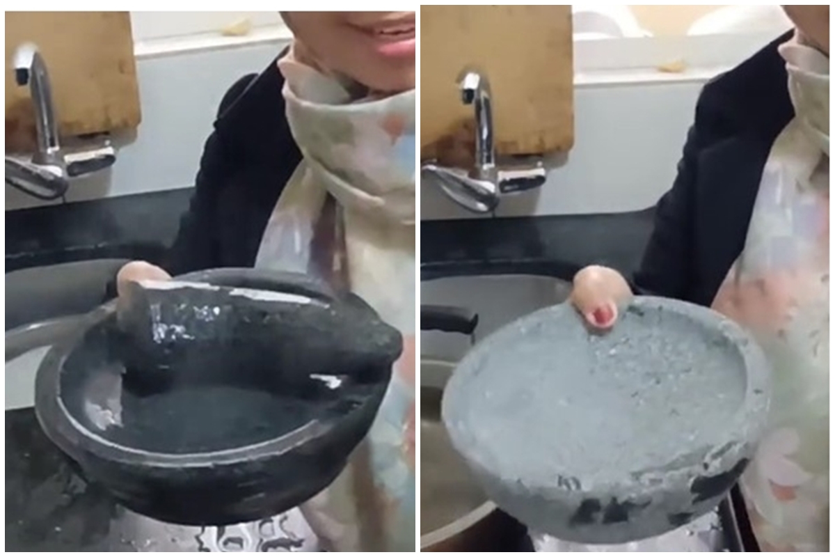 Jangan dicuci sabun, ini trik memakai cobek batu baru agar tidak berpasir dan aman digunakan