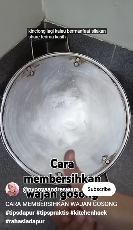 Wajan gosong wajan sekarang bisa enyah cuma tambah 1 bahan sederhana, kinclong lagi seperti baru