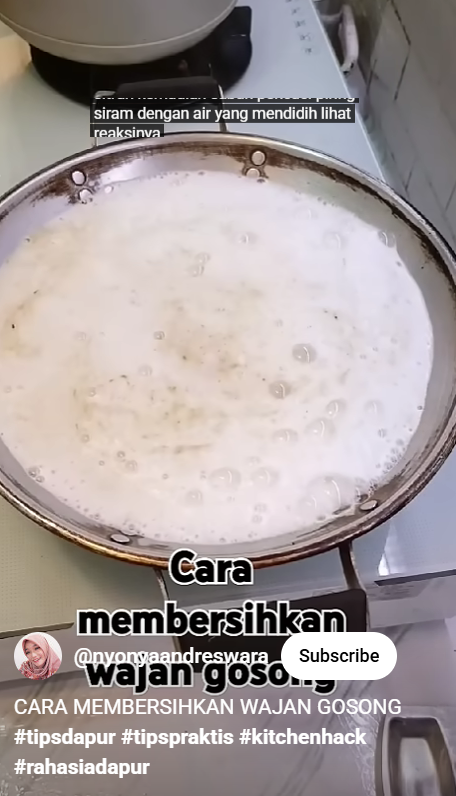 Wajan gosong wajan sekarang bisa enyah cuma tambah 1 bahan sederhana, kinclong lagi seperti baru