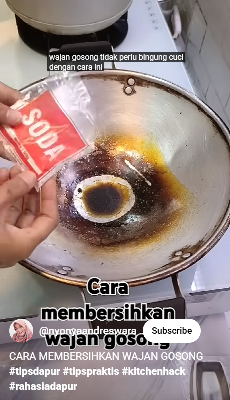 Wajan gosong wajan sekarang bisa enyah cuma tambah 1 bahan sederhana, kinclong lagi seperti baru