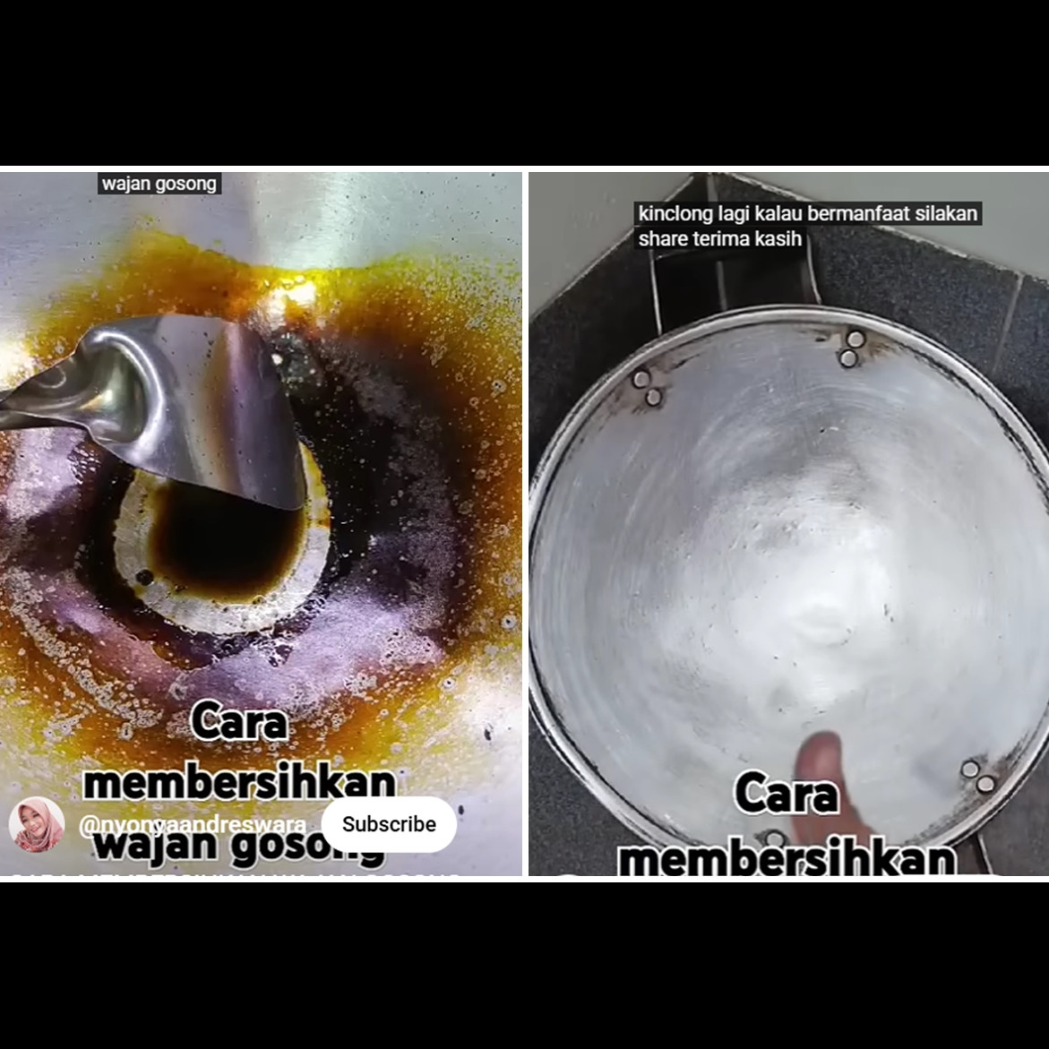 Wajan gosong wajan sekarang bisa enyah cuma tambah 1 bahan sederhana, kinclong lagi seperti baru