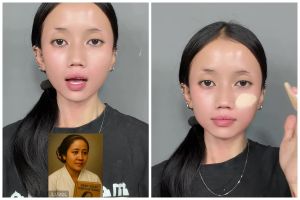 Wanita ini recreate look ala R.A Kartini, transformasi makeup-nya mirip pol foto asli sang pahlawan