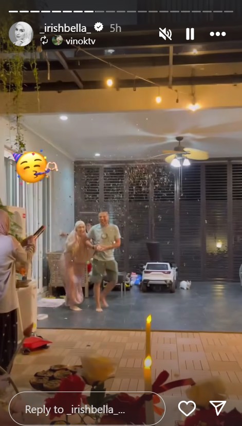 9 Momen romantis Haldy Sabri beri kejutan ultah Irish Bella ke-29, ukuran kuenya bikin salfok