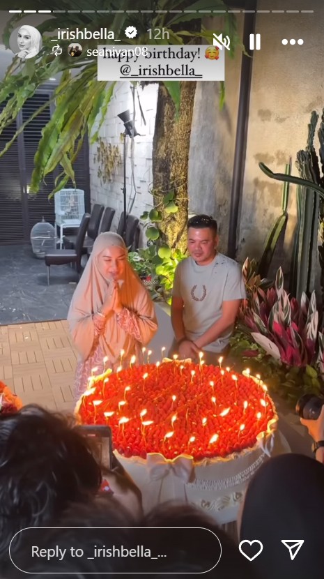 9 Momen romantis Haldy Sabri beri kejutan ultah Irish Bella ke-29, ukuran kuenya bikin salfok
