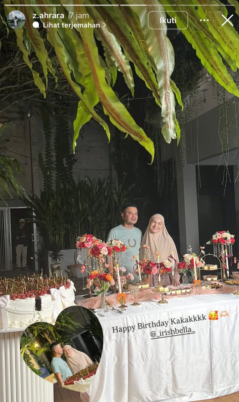 9 Momen romantis Haldy Sabri beri kejutan ultah Irish Bella ke-29, ukuran kuenya bikin salfok