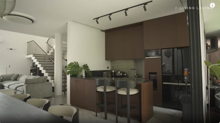 Rumahnya punya 3 lantai, intip 7 potret dapur baru Omar Daniel desainnya simpel tapi elegan