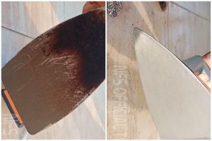 Ternyata modal Rp0 setrika lama berkerak gosong bisa kinclong dan mulus lagi, pakai 1 bahan dapur