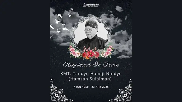 Hamzah Sulaiman, pendiri House of Raminten, meninggal di usia 75 tahun