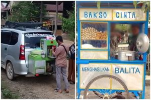 11 Potret kocak tukang bakso keliling ini ada aja terobosannya, ini baru S3 marketing