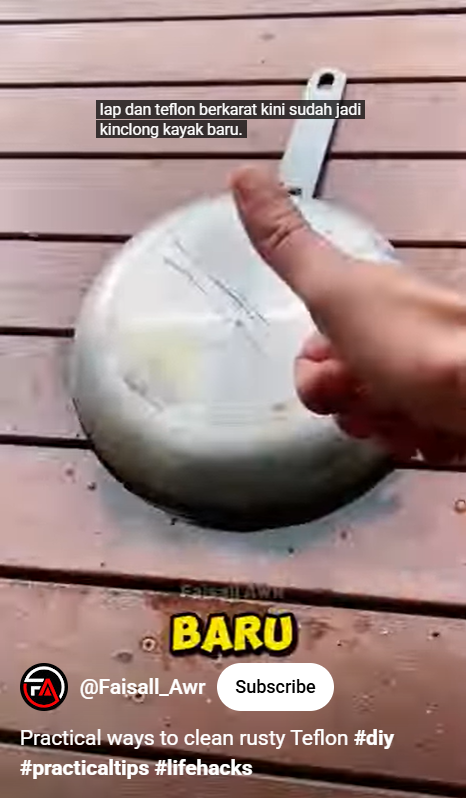 Tak perlu direndam semalaman, sekarang bersihkan kerak gosong di teflon cepat dalam 15 menit