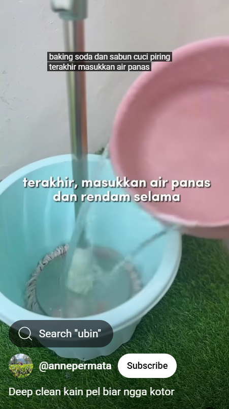 Kain pel dekil kumal berminyak sekarang putih lagi pakai 3 bahan dapur, emak-emak ini punya trik jitu