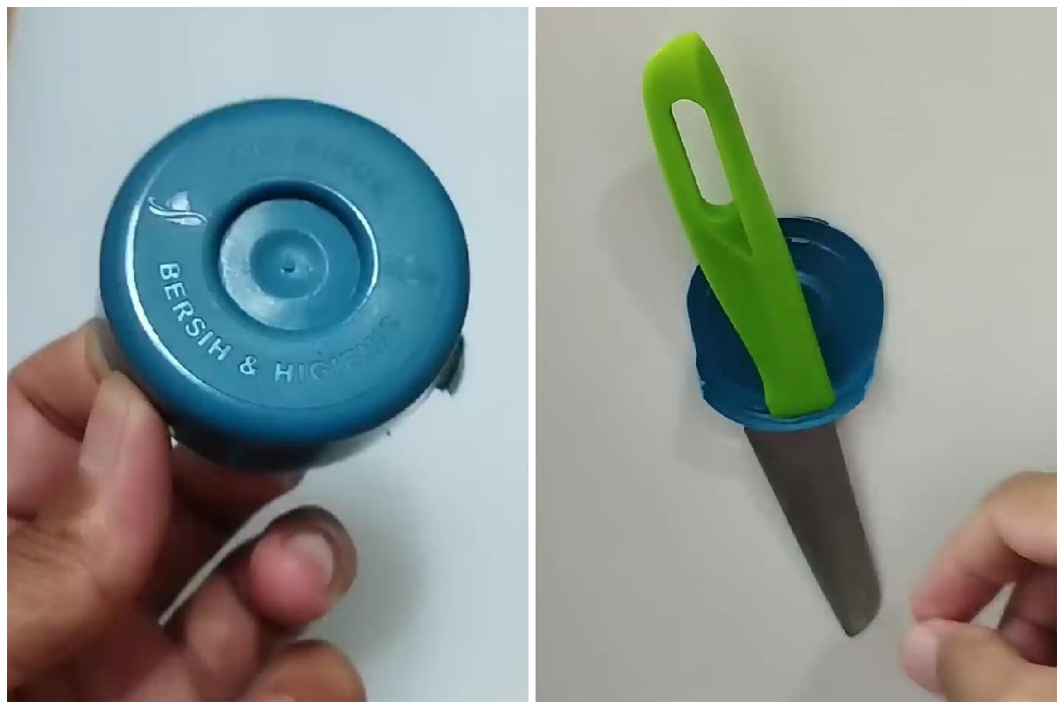Trik bikin wadah pisau sekarang bisa dari tutup botol bekas, kreatif abis