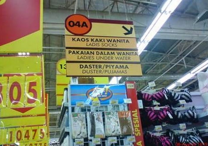 11 Tulisan kocak pakai bahasa Inggris di tempat umum ini bikin bule cekikikan