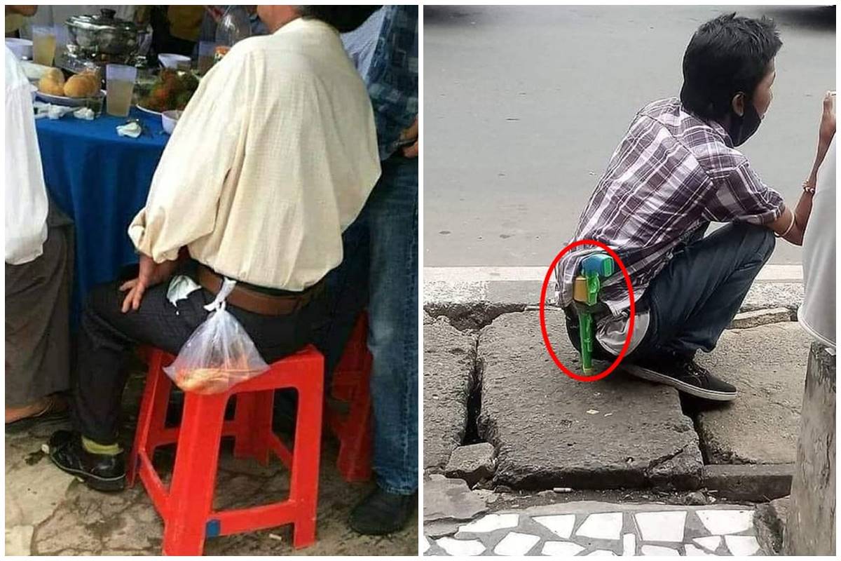 11 Potret lucu benda nyeleneh dibawa bapak-bapak di saku celana ini bikin nyengir lebar