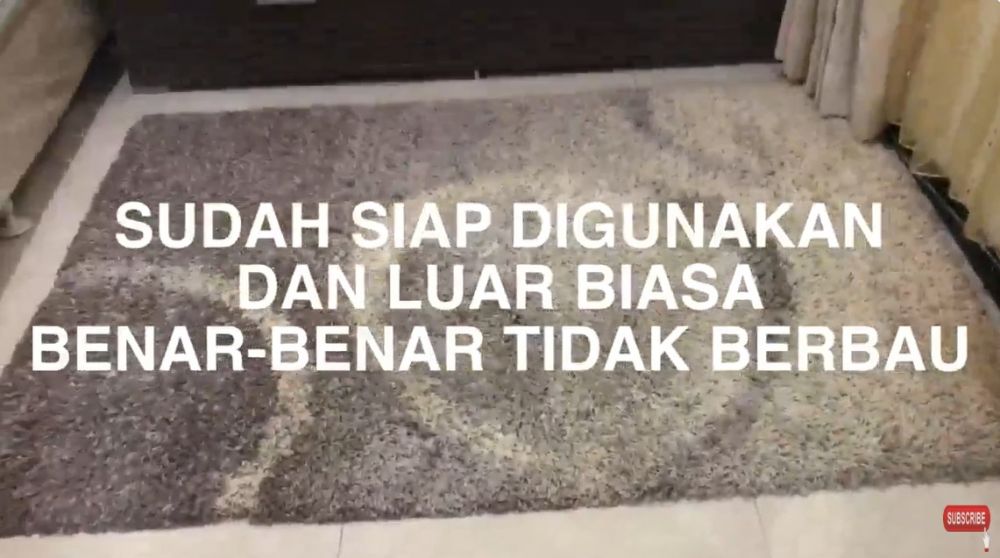 Tanpa dicuci pakai sabun, begini cara basmi bau apek membandel di karpet cuma modal 1 bahan dapur