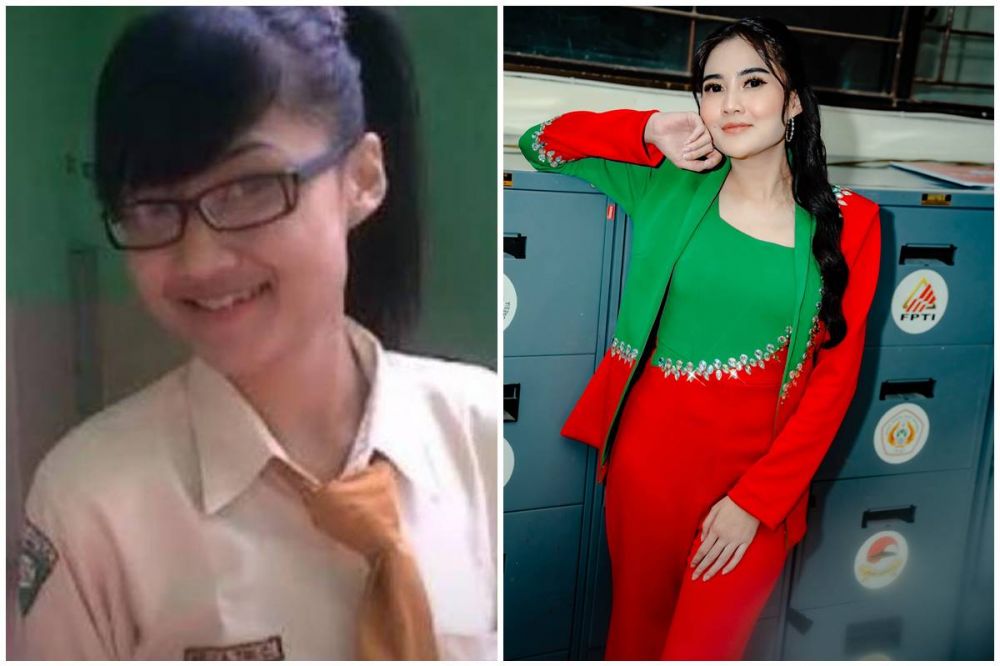 Potret masa SMA vs sekarang 11 pedangdut Tanah Air, Happy Asmara glowing imutnya konsisten