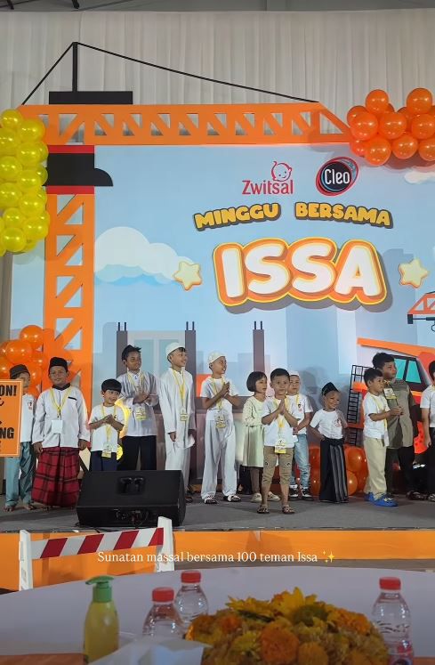 Bukan pesta mewah, Nikita Willy rayakan ultah Issa ke-3 dengan acara sunat massal, ini 9 momennya