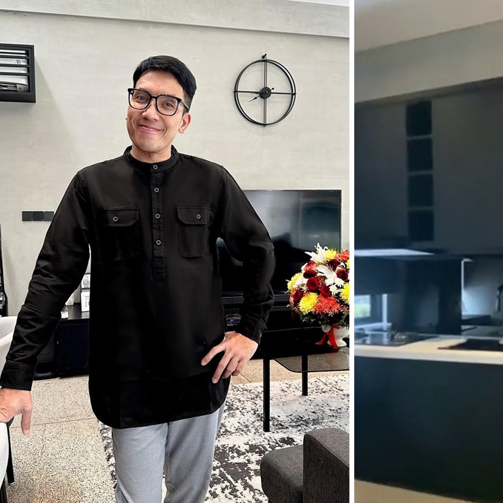 9 Potret dapur baru Desta usai renovasi, berkonsep open space serba hitam dan lebih minimalis