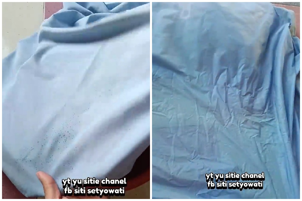 Jilbab jamuran sekarang bisa kembali kinclong, ternyata triknya pakai tambahan 1 bahan dapur